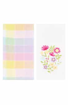 C&F Home Colorblock Plaid Set of 2 Cotton Kitchen Towels