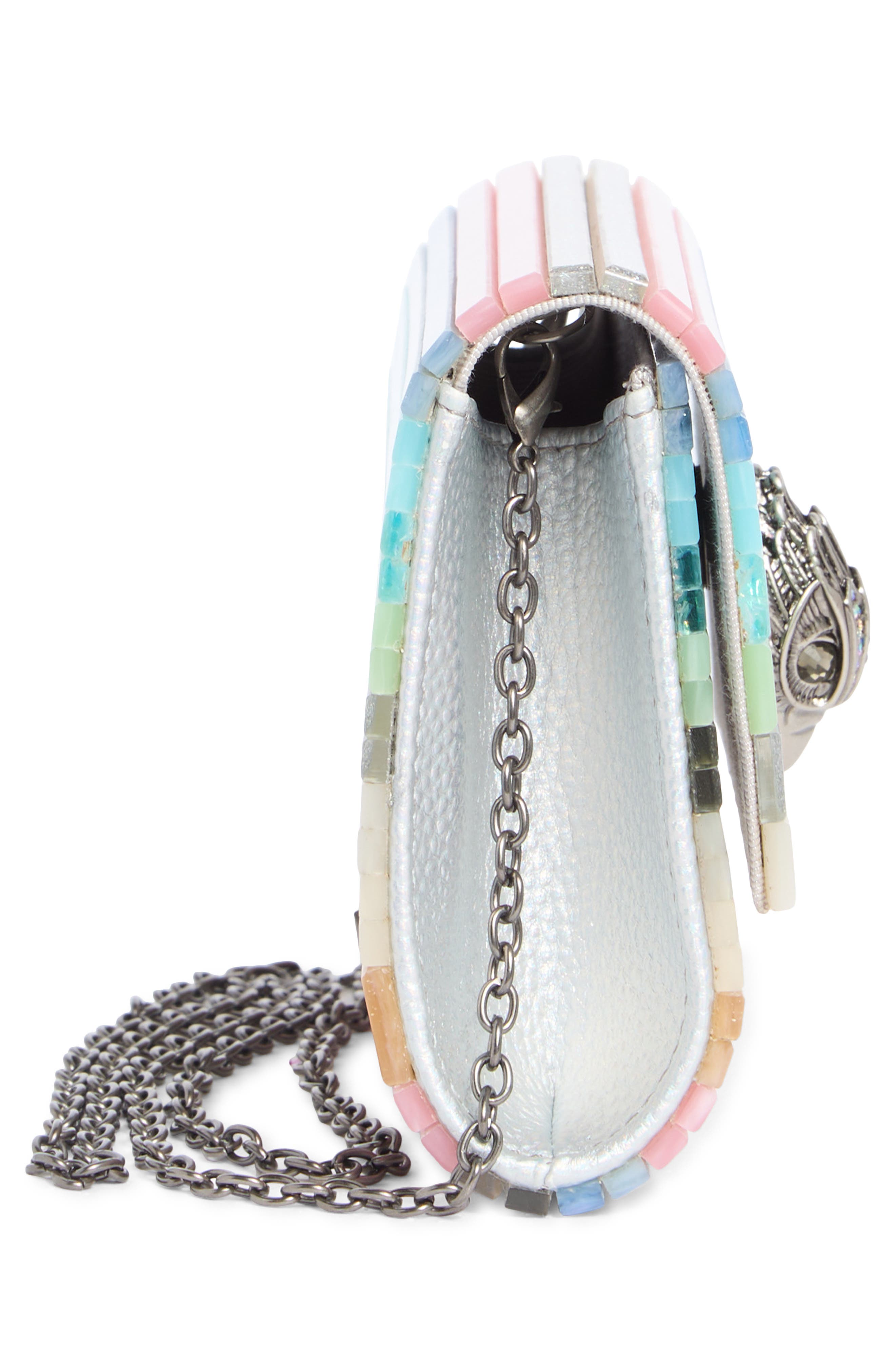 Kurt Geiger London Party Eagle Clutch, Alternate, color, Blue/ Pal.c
