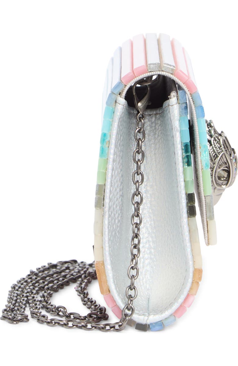 Kurt Geiger London Party Eagle Clutch, Alternate, color, Blue/ Pal.c