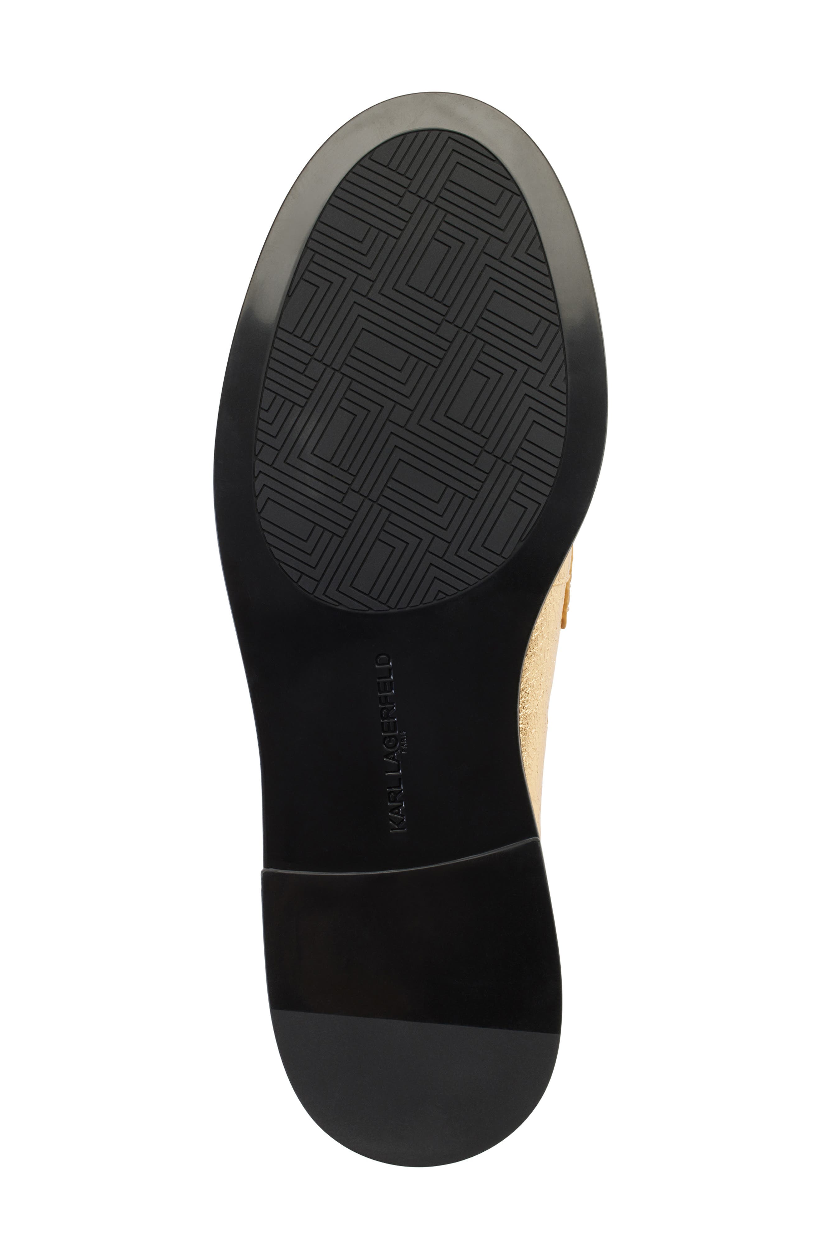 KARL LAGERFELD PARIS Rylyn Metallic Loafer, Alternate, color, Gold
