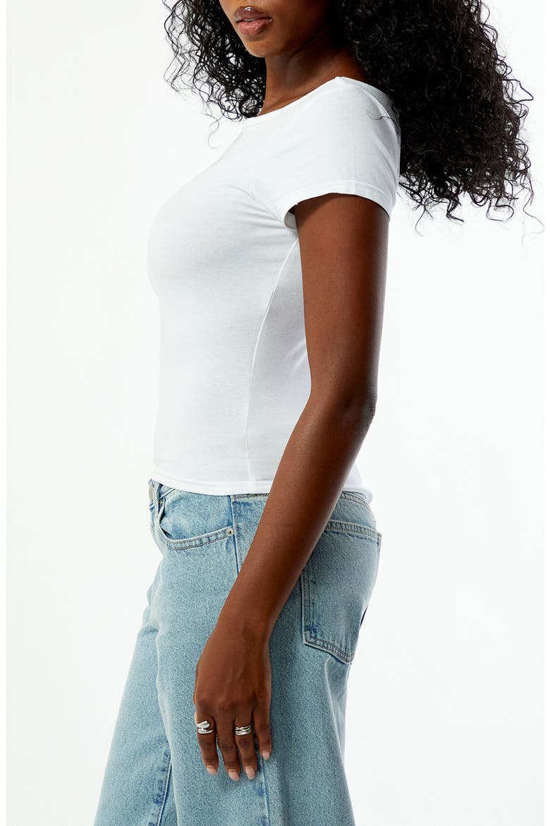 Off the Shoulder Maison Du Soleil Graphic Tee, Alternate, color, WHITE