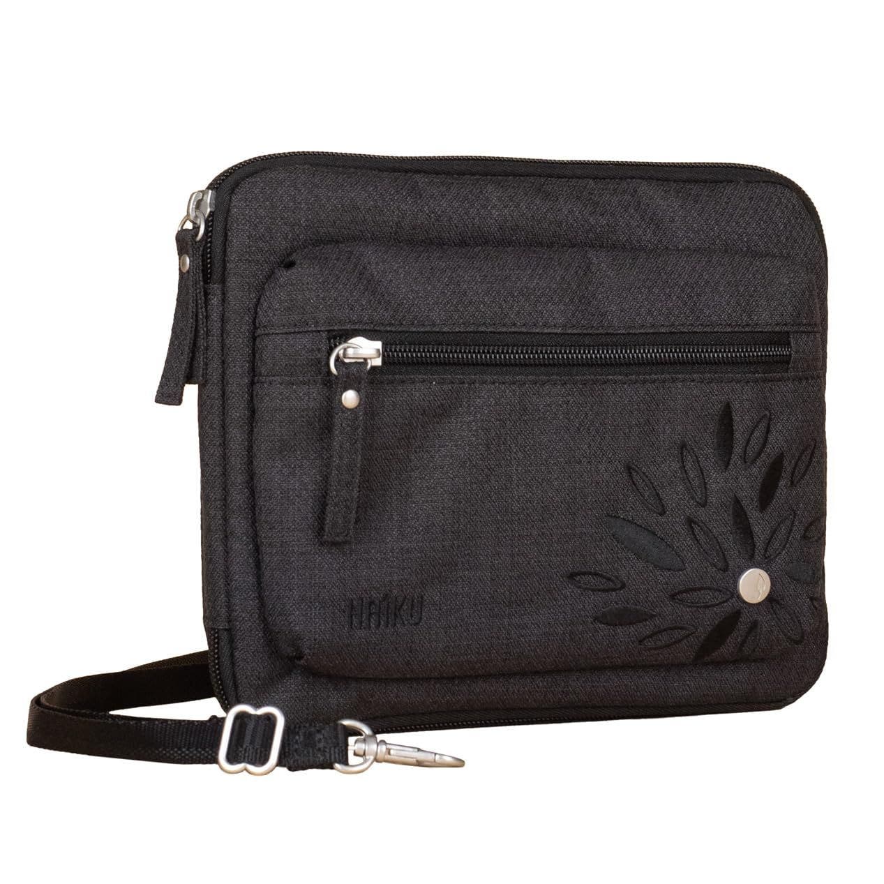 HAIKU Aspire Folio Crossbody, Alternate, color, Black In Bloom
