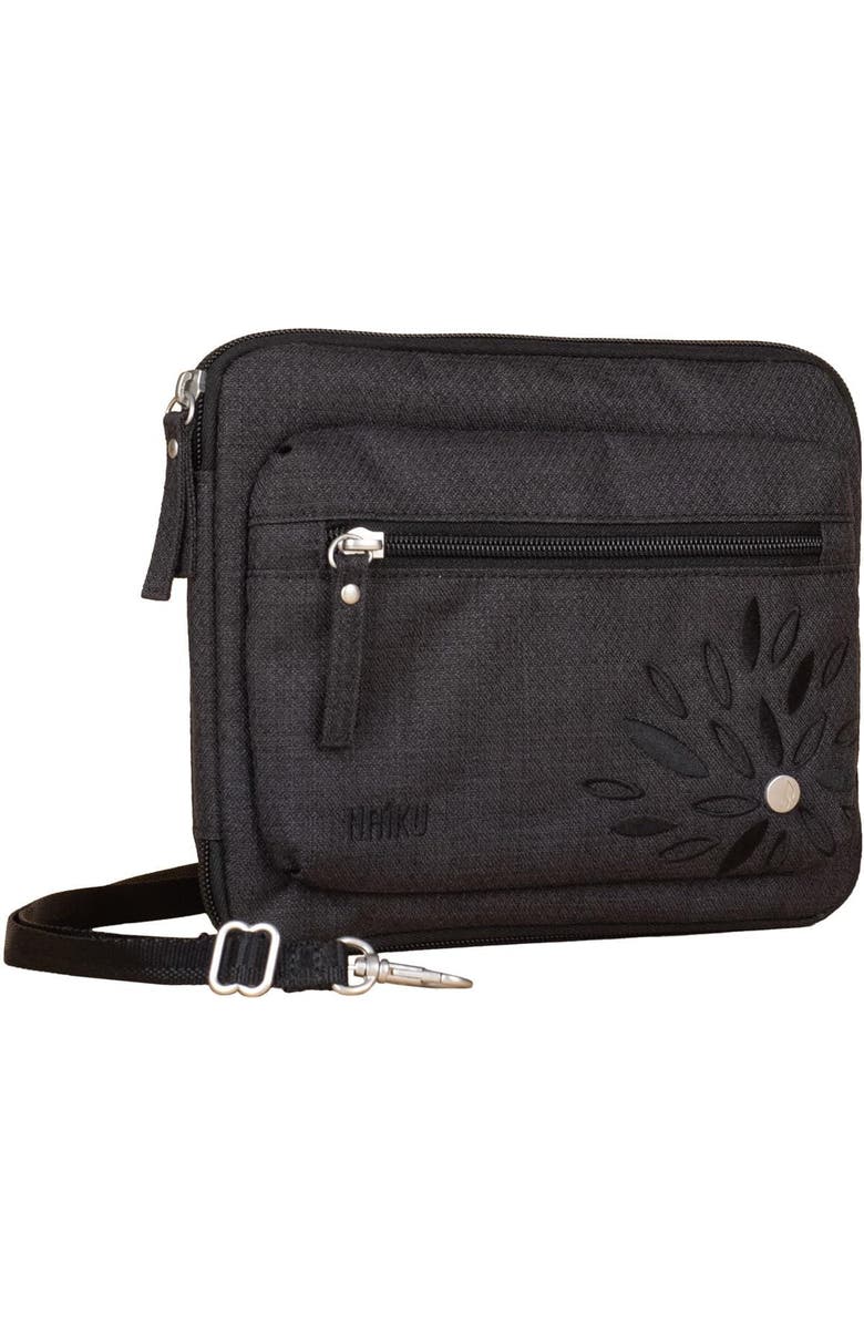 HAIKU Aspire Folio Crossbody, Alternate, color, Black In Bloom