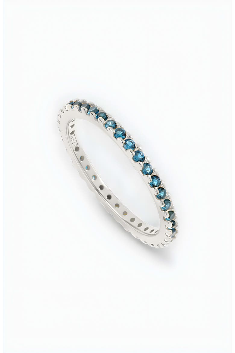 September Birthstone Eternity Stacking Ring, Main, color, 925 Sterling Silver