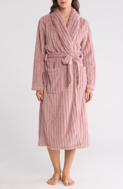 Textured Plush Fleece Robe