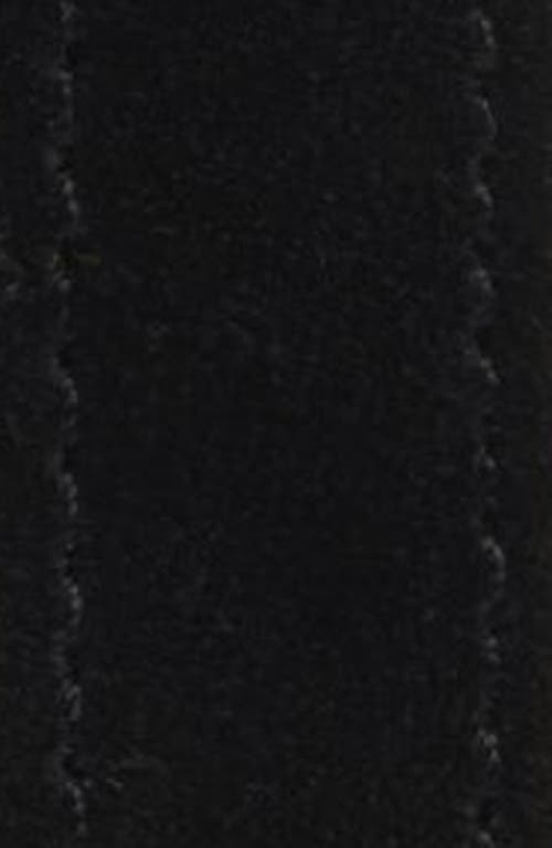 Frame Leather Petit Simple Art Deco Belt In Black