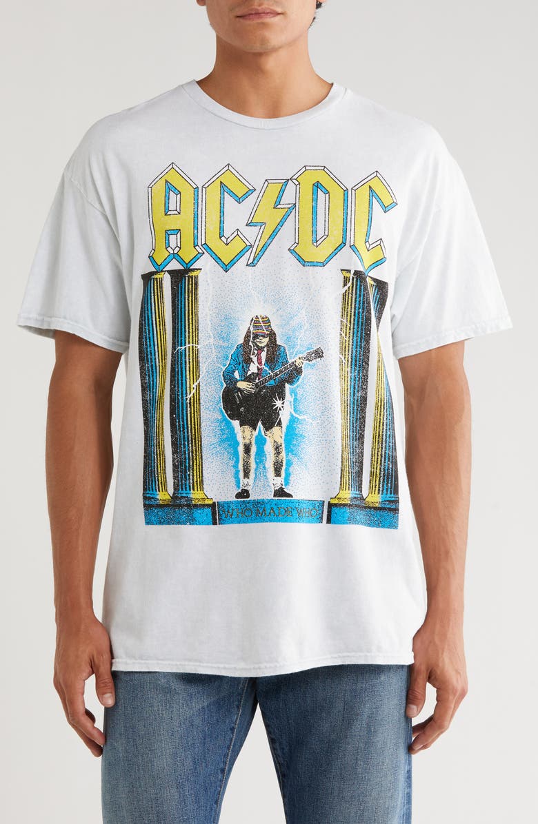 Philcos AC/DC Who Made Graphic T-Shirt, Main, color, Ice Grey Mineral