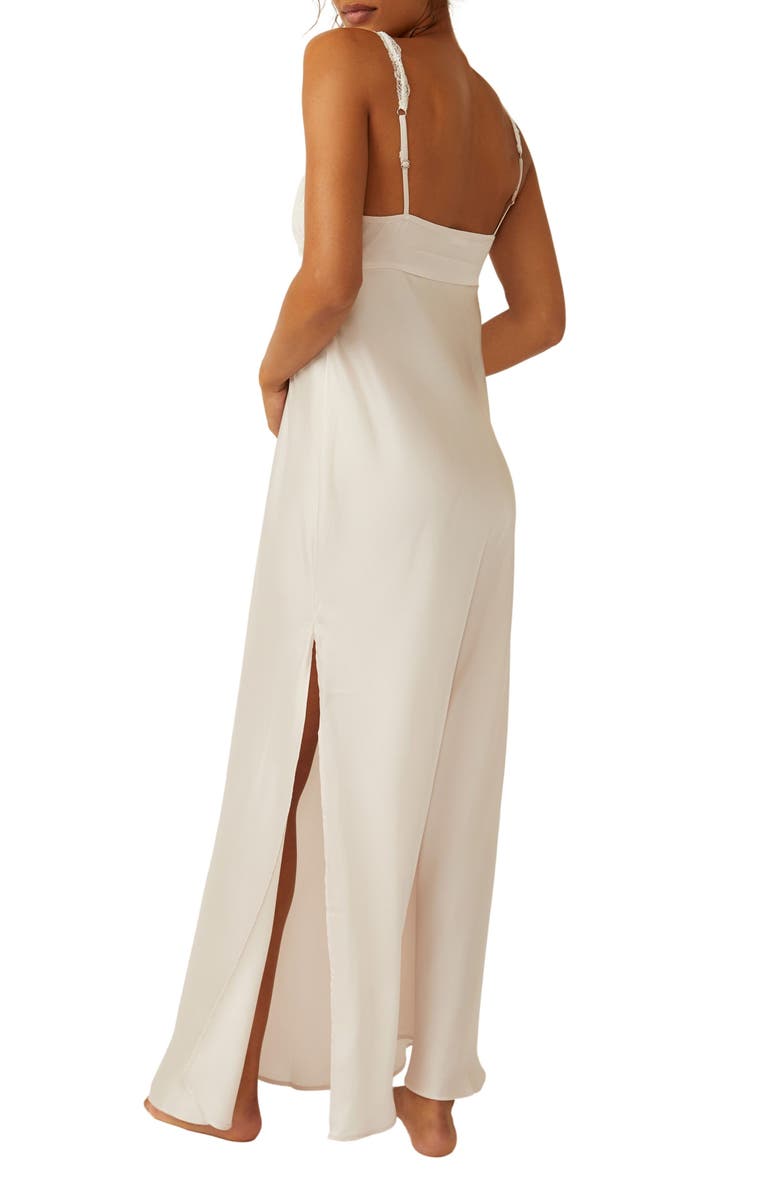 Free People Country Side Lace Trim Nightgown, Alternate, color,