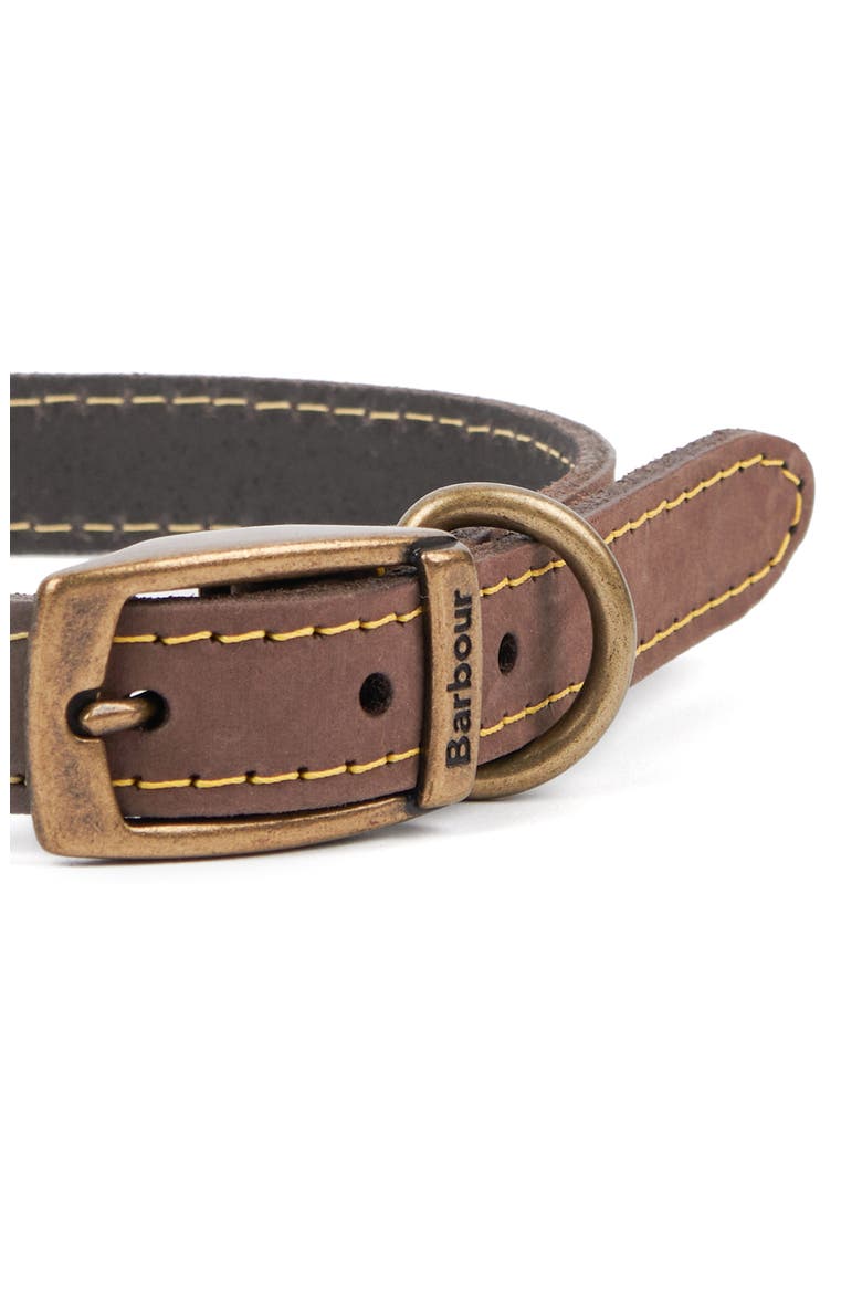 Leather Dog Collar, Alternate, color, BROWN