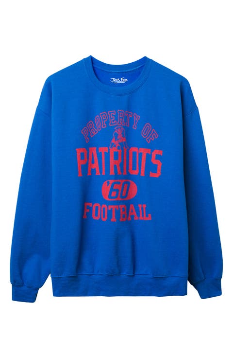 Patriots Property Crewneck Cotton Blend Sweatshirt