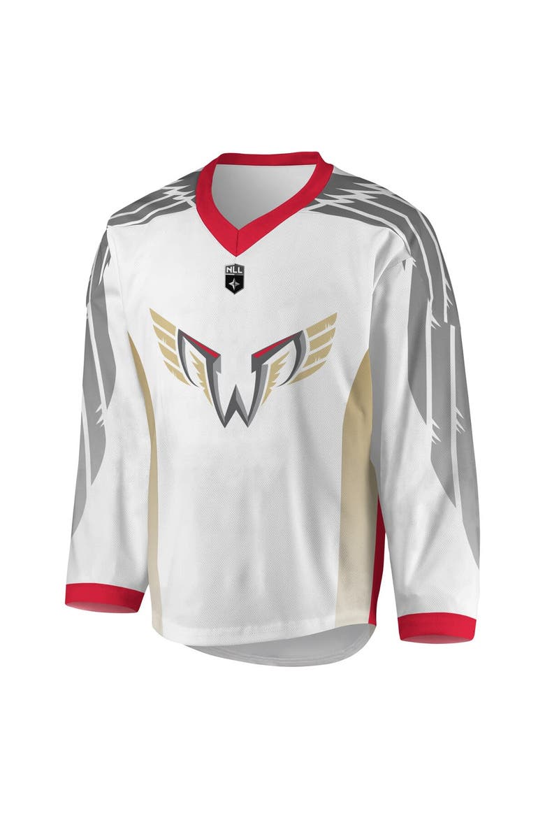 Youth White/Gray Philadelphia Wings Replica Jersey, Alternate, color, White