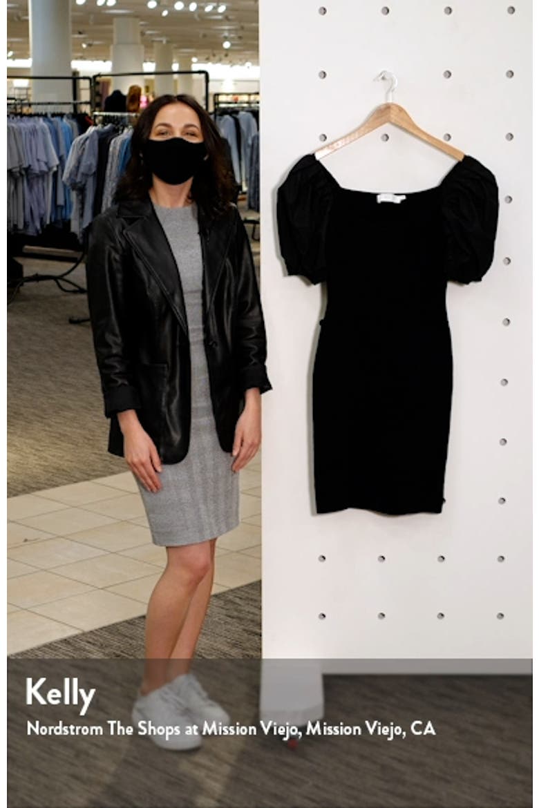 the Label Balloon Sleeve Body-Con Dress video