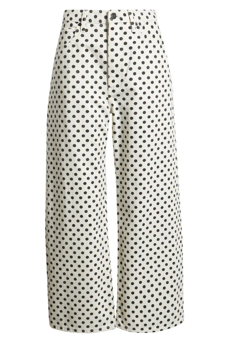 The Bow Crop Jeans, Alternate, color, WHITE POLKA DOT
