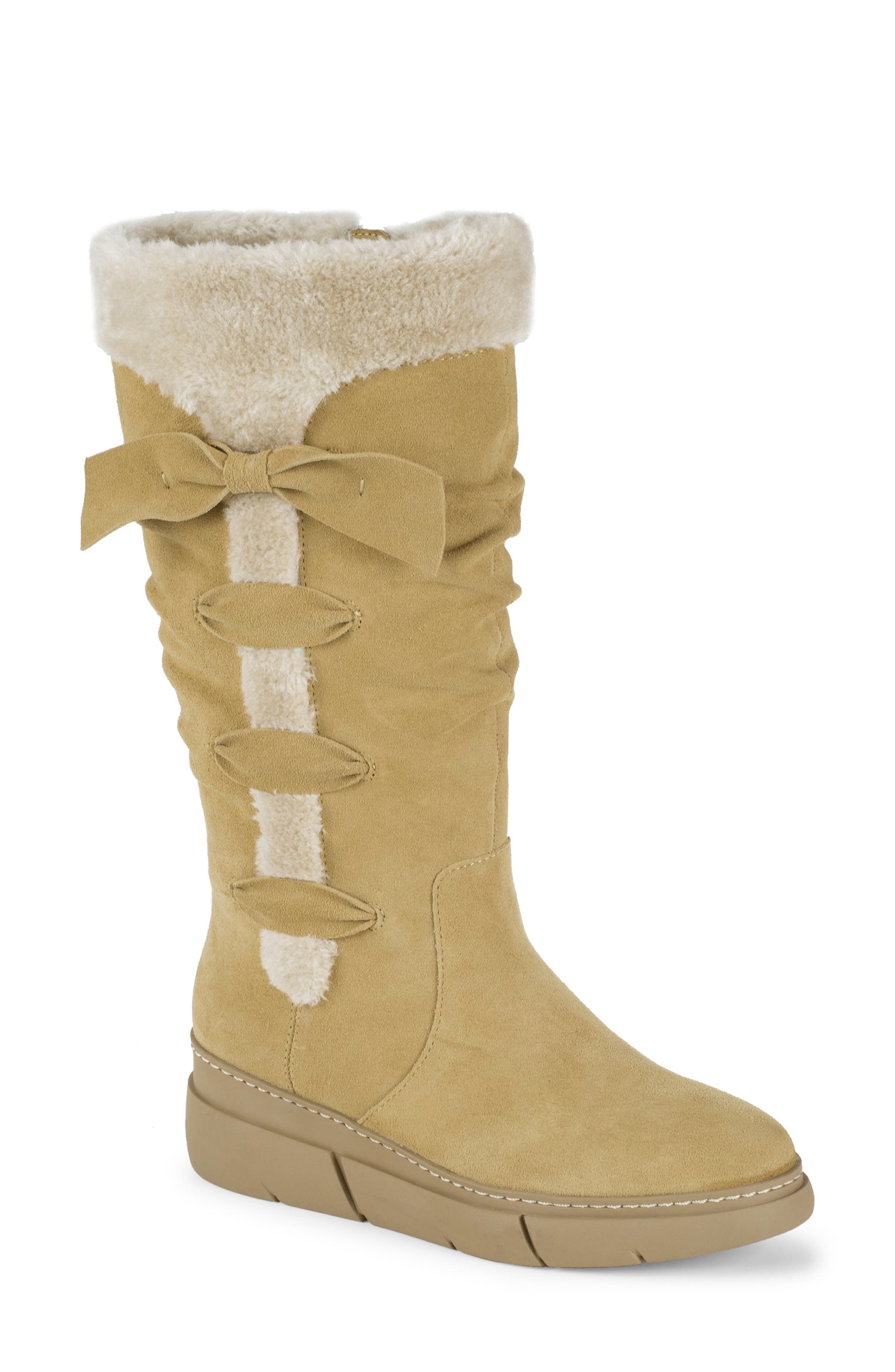 Larenna Bow Tall Wedge Boot