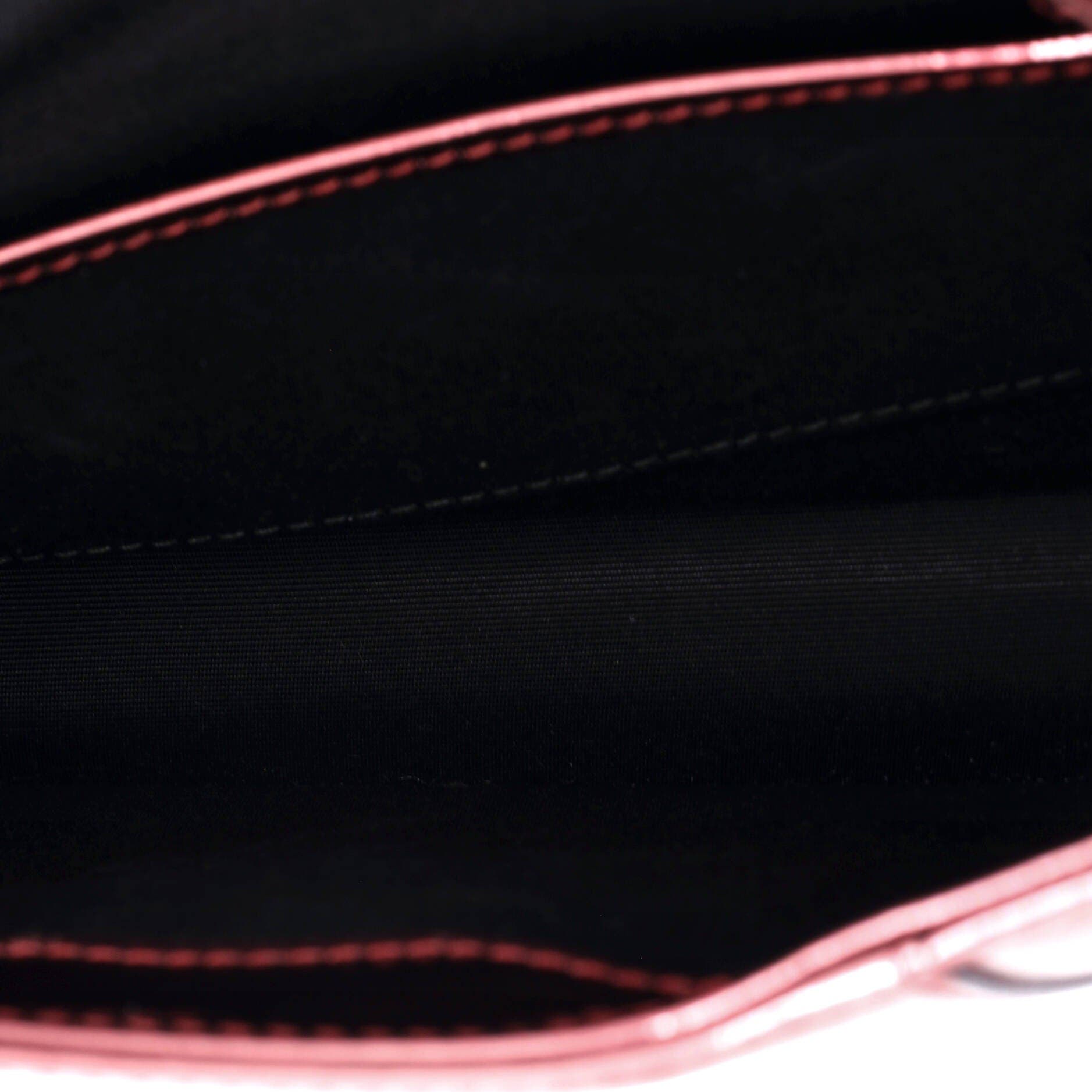 Serpenti Forever Shoulder Bag Metallic Leather Medium, Alternate, color, Pink