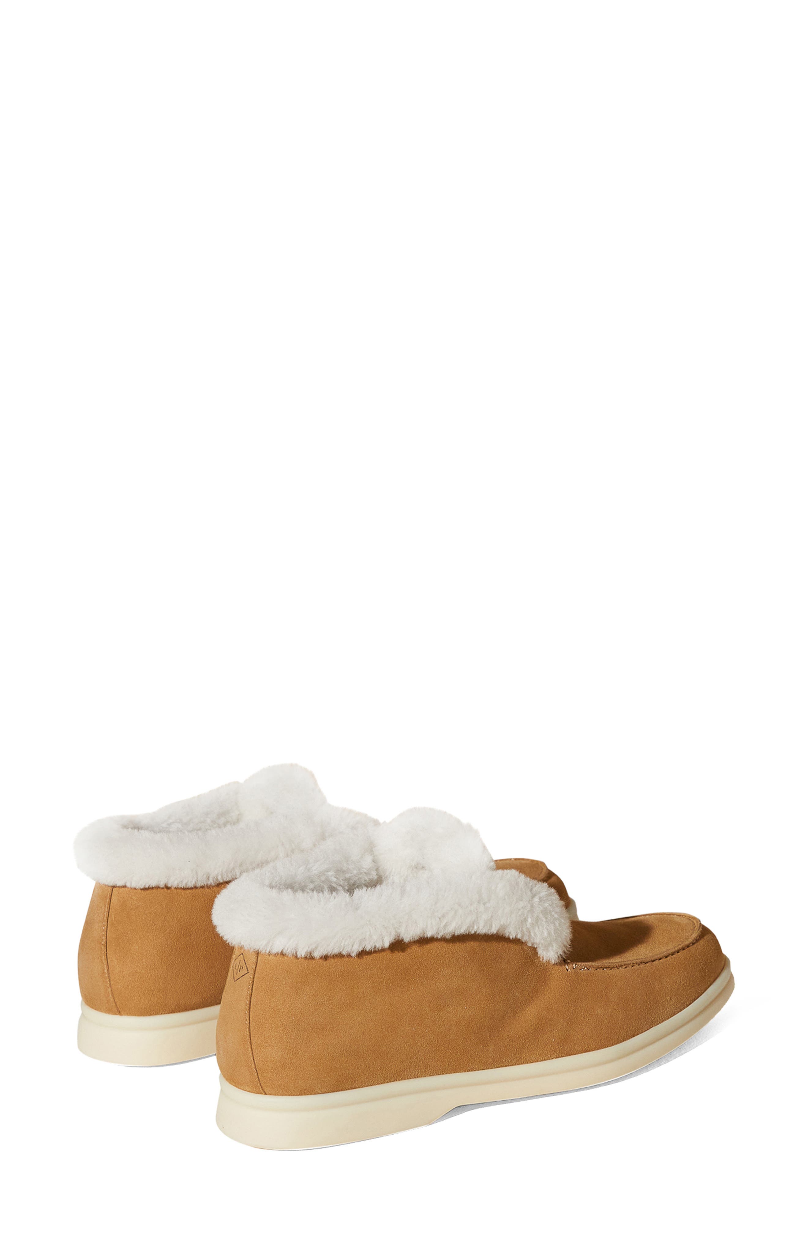 Loro Piana Open Walk Genuine Shearling Bootie, Alternate, color, 