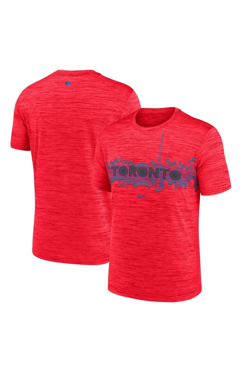 Nike Men's Nike Red Toronto Blue Jays 2024 City Connect Authentic Collection Practice Velocity Performance T-Shirt, Main, color, 