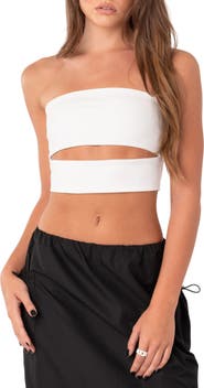 EDIKTED Darcey Front Cutout Tube Top