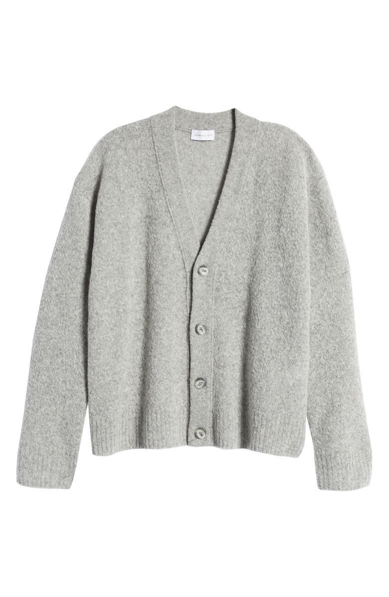John Elliott Powder Knit Wool Blend Cardigan Sweater, Alternate, color,
