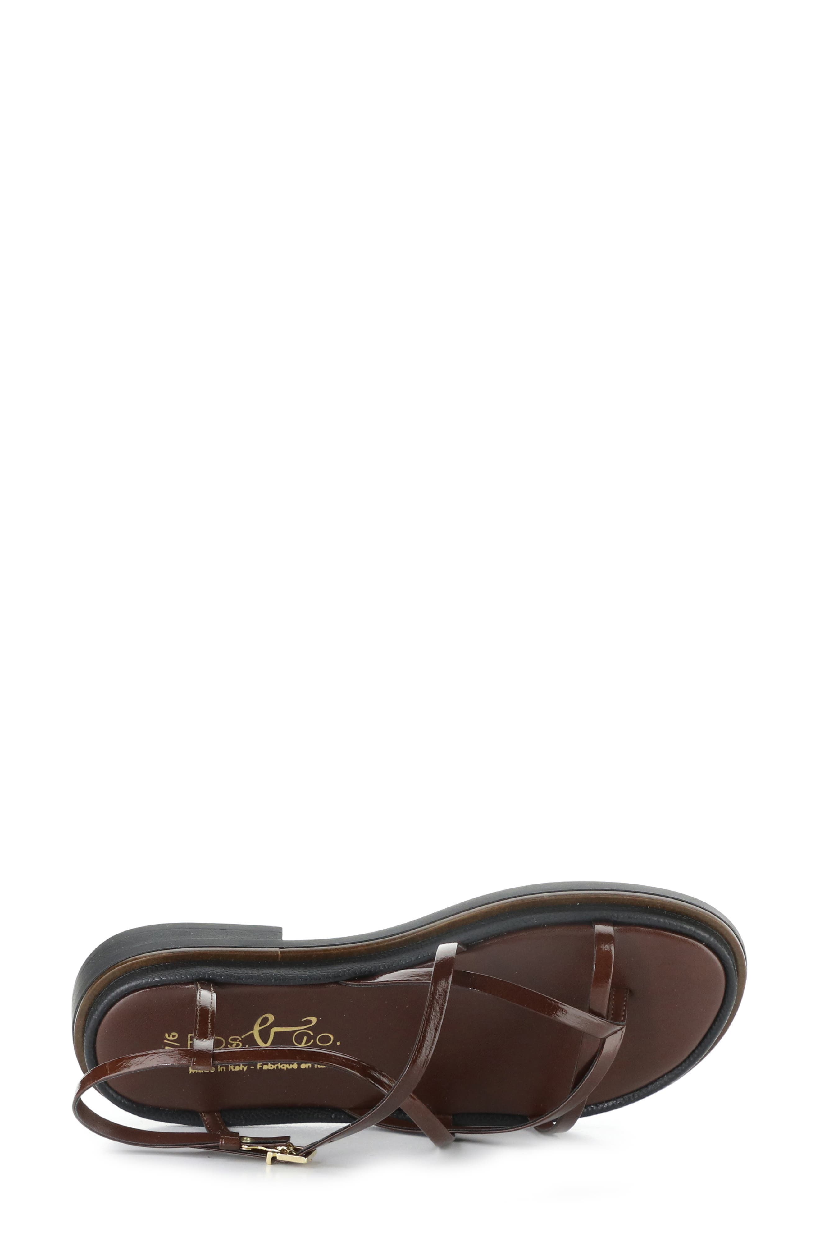 Cassia Ankle Strap Platform Sandal, Alternate, color, CASTAGNA