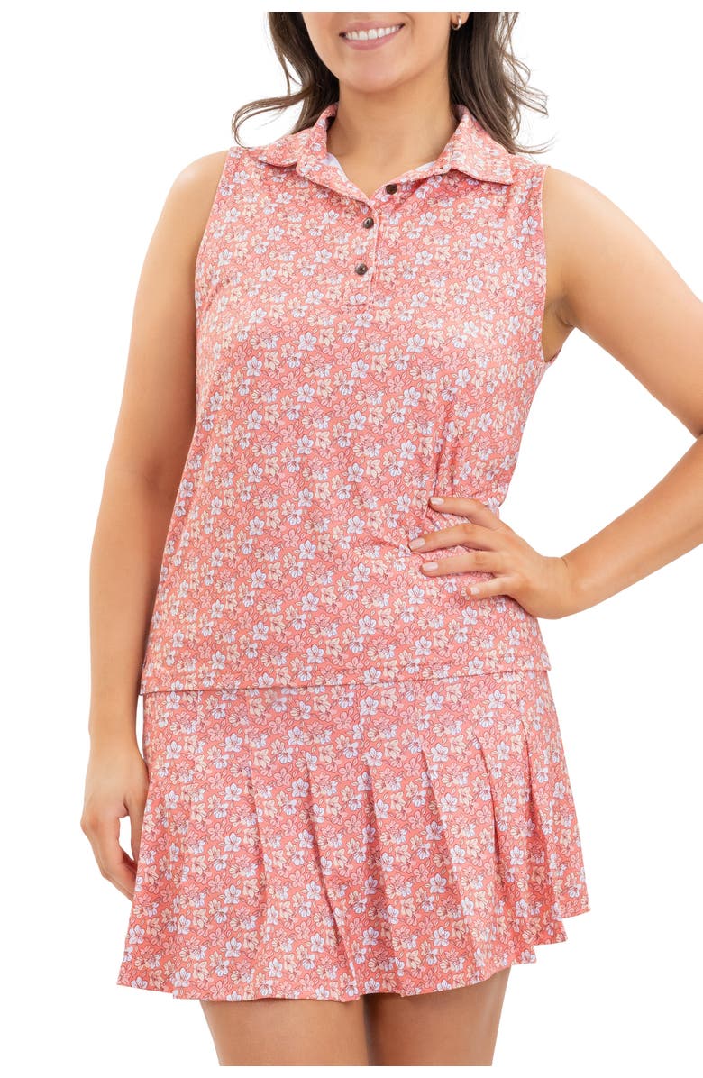 Kenny Flowers The Azaleas - Sunset Ladies Country Club Skort, Alternate, color, Orange