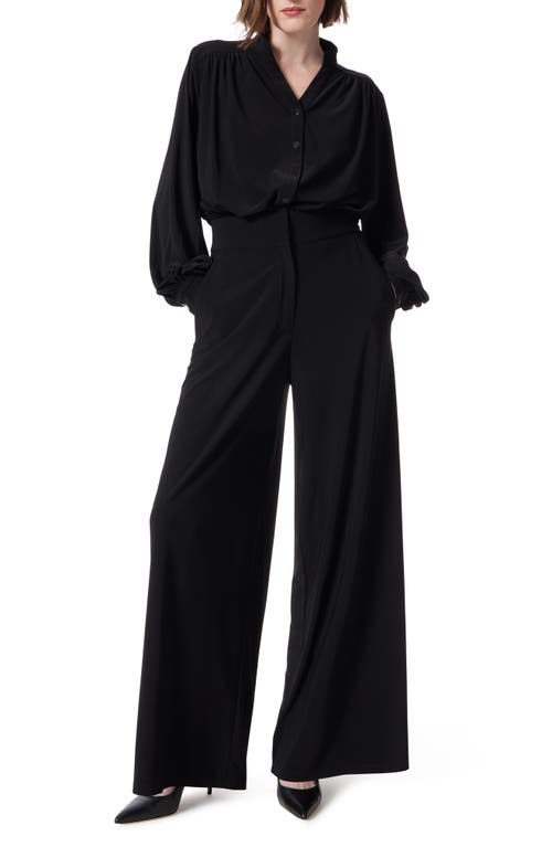 Do By Dee Ocleppo Long Sleeve Stretch Jersey Jumpsuit In Black