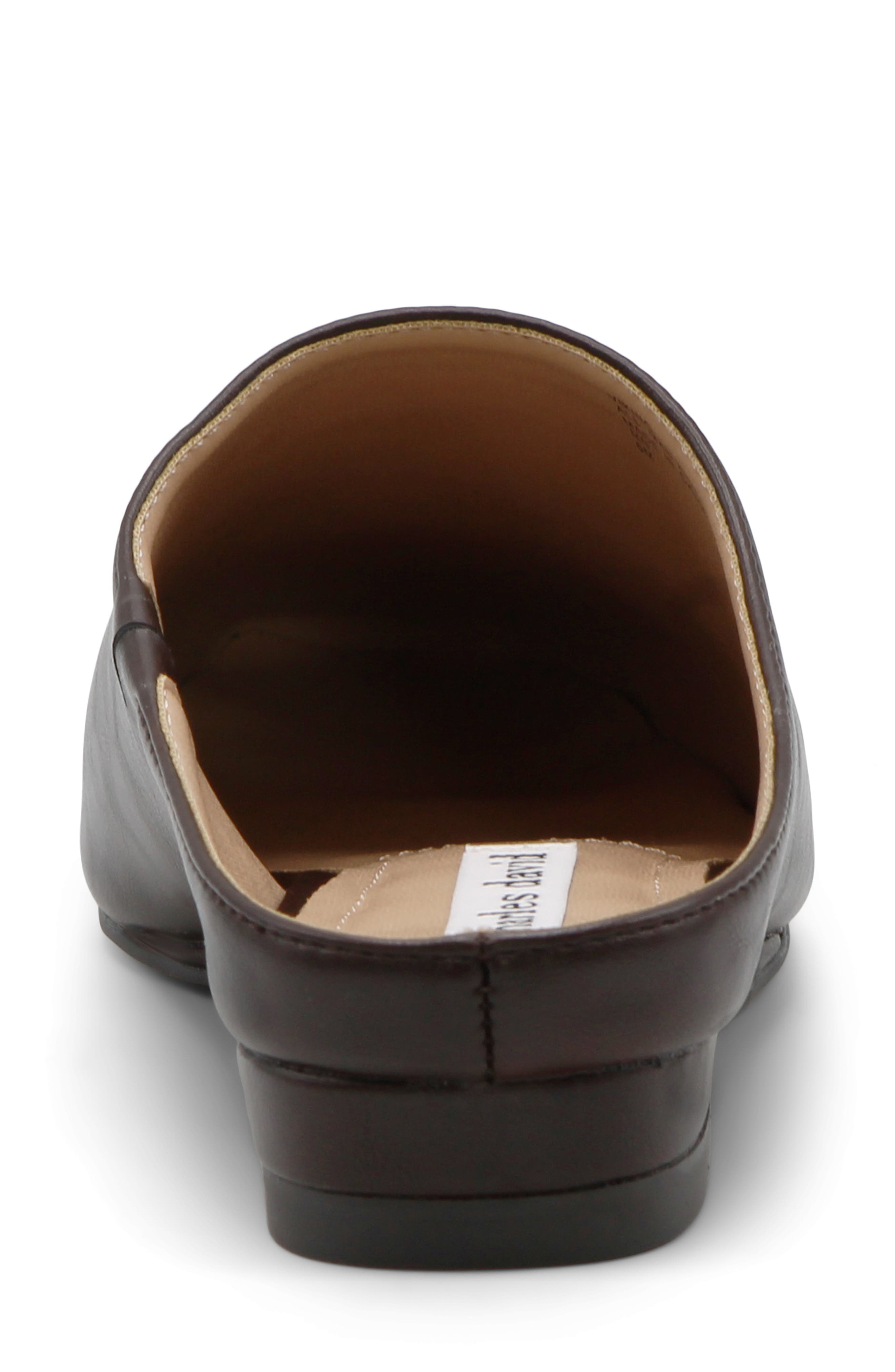 Viking Faux Leather Flat Mule, Alternate, color, DK BROWN-SM