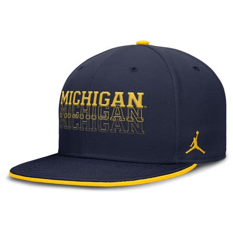 Men's Jordan Brand  Navy Michigan Wolverines True Primetime Performance Fitted Hat