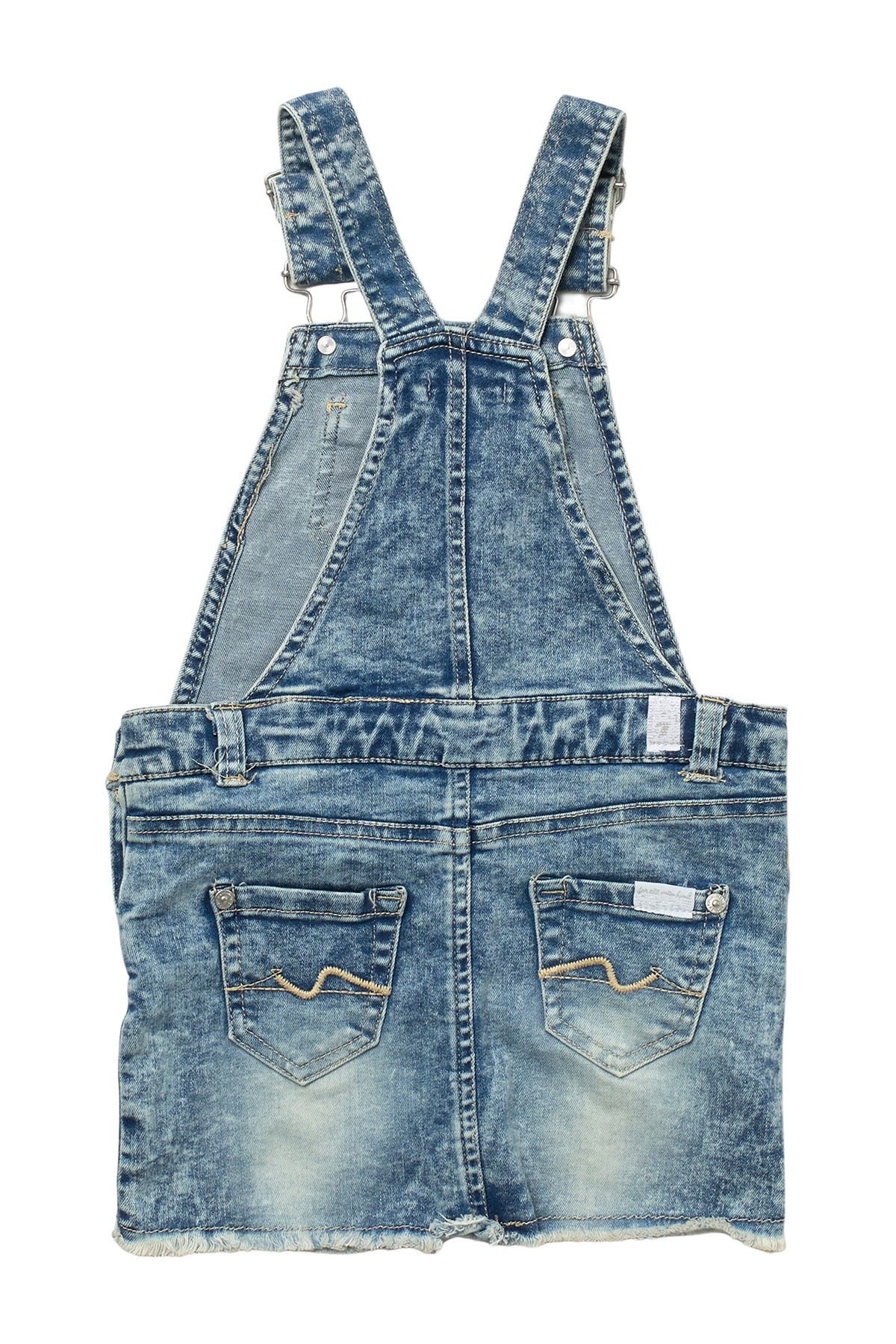 7 For All Mankind Denim Overall & Ruffle Top 2-Piece Set (Women ...