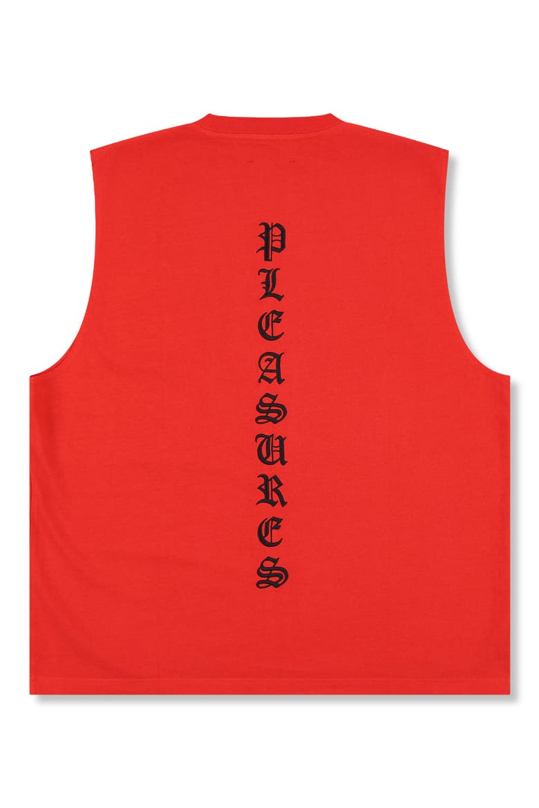 Sorrow Cotton Muscle T-Shirt, Alternate, color, TOMATO