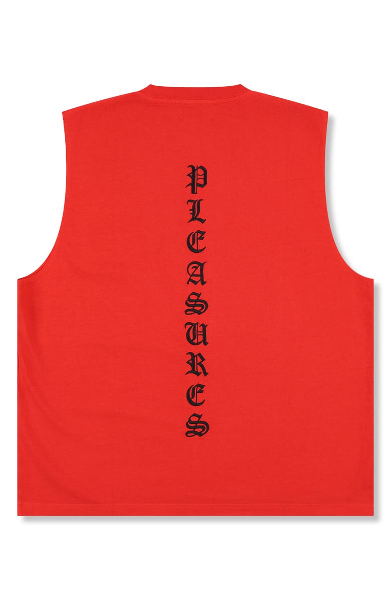 PLEASURES Sorrow Cotton Muscle T-Shirt, Alternate, color, Tomato