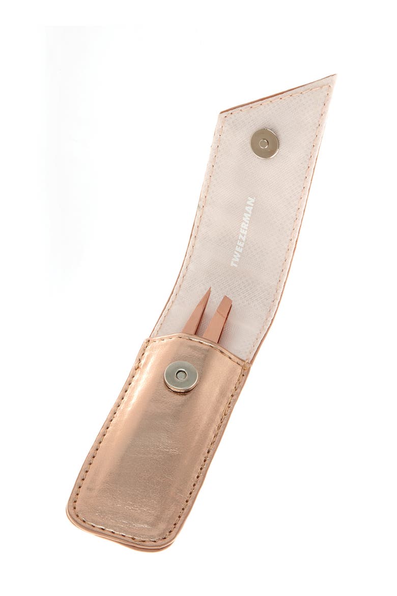 Rose Gold Petite Tweezer Set, Alternate, color, ROSE GOLD