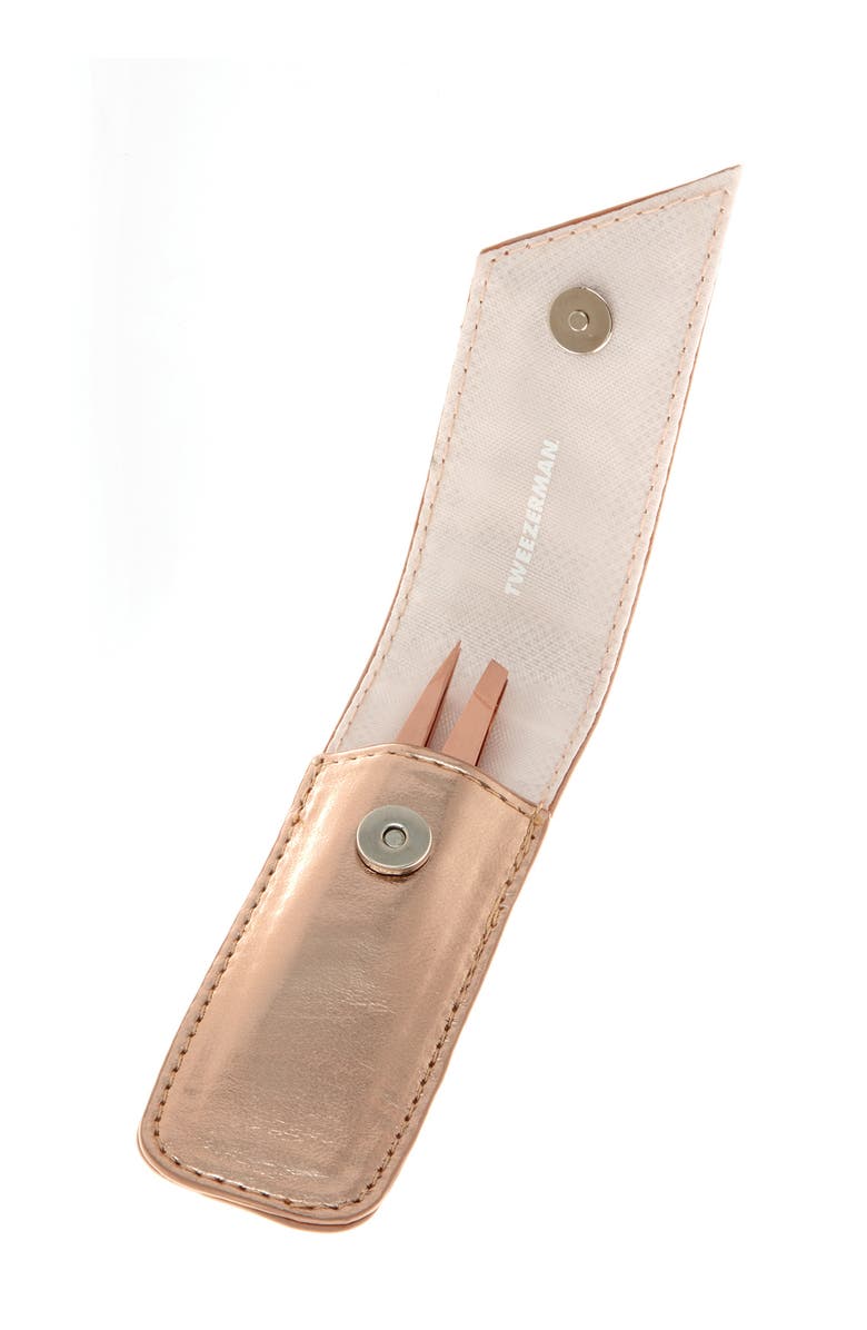 TWEEZERMAN Rose Gold Petite Tweezer Set, Alternate, color, Rose Gold