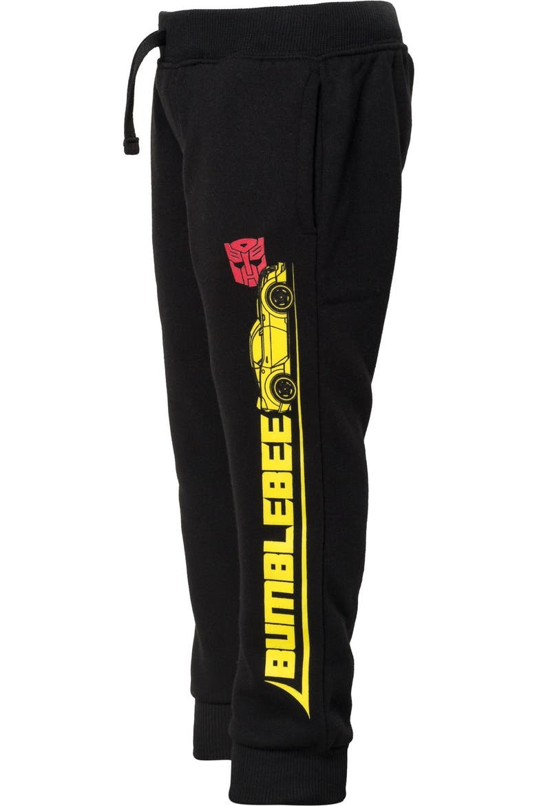 Fleece Hoodie and Pants Set, Alternate, color, Bumblebee Yellow Black