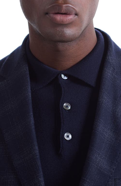 Bugatchi Two-button Wool Blend Sport Coat In Blue