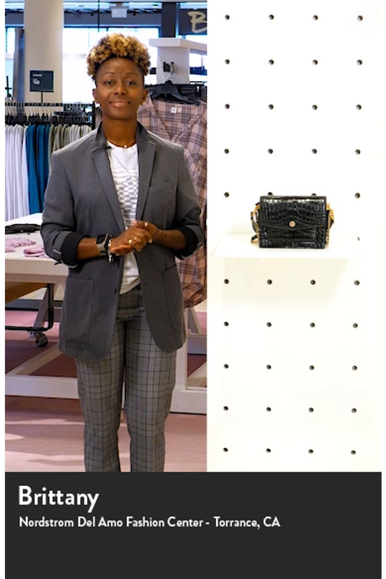 Robinson Embossed Double Strap Leather Flap Bag video