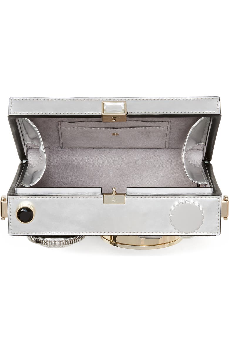 Kate Spade New York clic metallic leather 3d camera bag, Alternate, color,