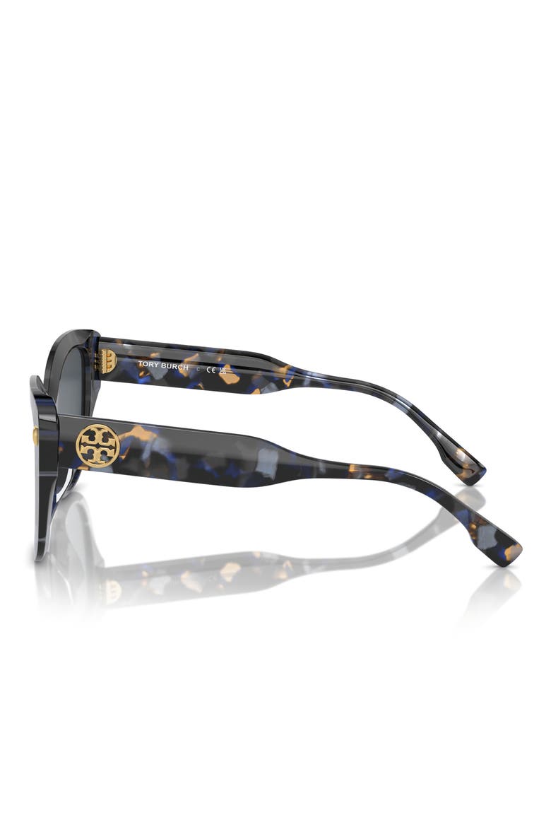 54mm Butterfly Sunglasses, Alternate, color, DARK GREY