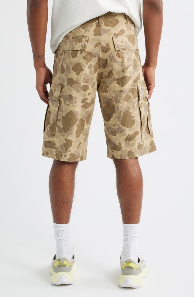 Carhartt Work In Progress Regular Cotton Ripstop Cargo Shorts, Alternate, color, Camo Duck Desert (Rinsed)