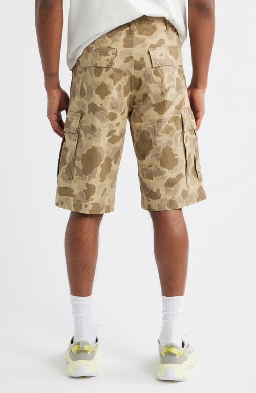 Carhartt Work In Progress Regular Cotton Ripstop Cargo Shorts In Sand