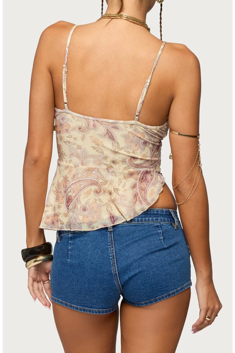 Paisley Asymmetric Camisole, Alternate, color, MIX