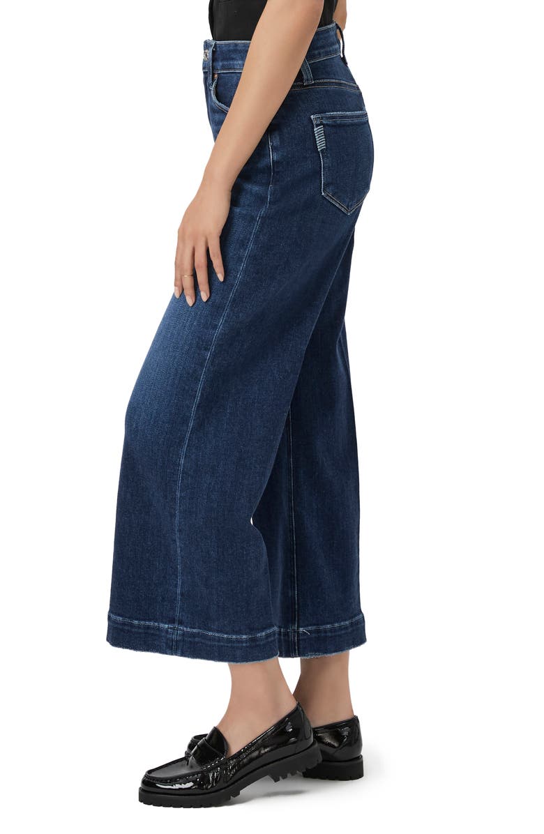 PAIGE Anessa Crop Wide Leg Jeans, Alternate, color, Foreign Film