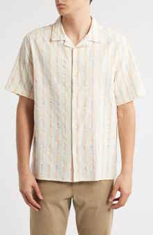 Wax London Didcot Stripe Camp Shirt