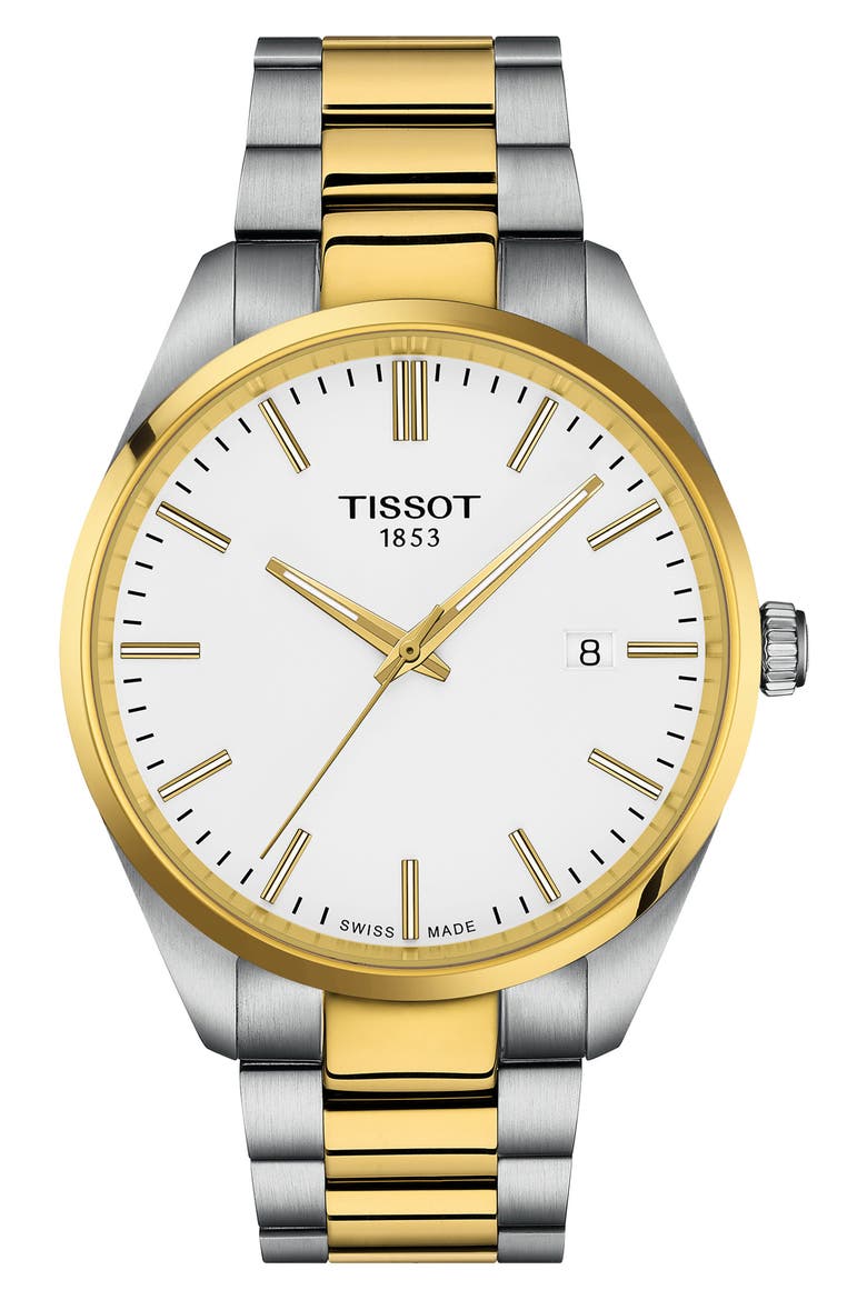PR 100 Quartz Bracelet Watch, 40mm, Main, color, WHITE