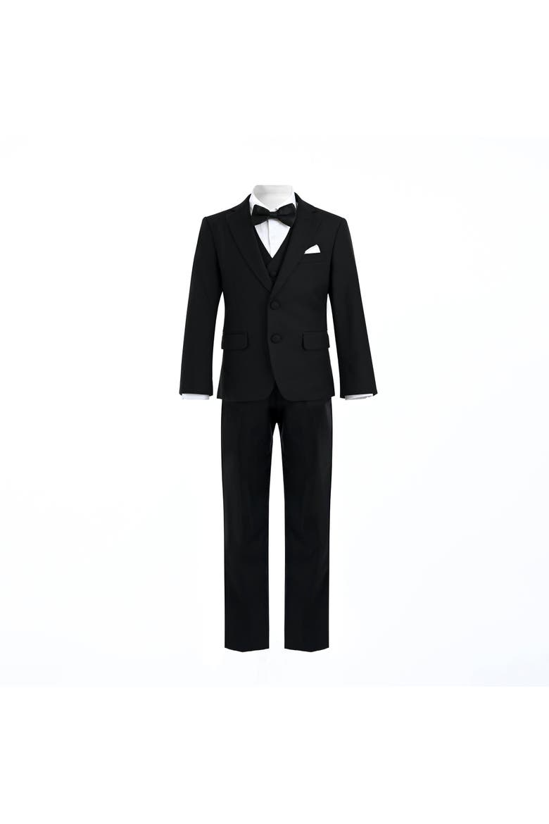 Peak Lapel Tuxedo Set, Main, color, Black