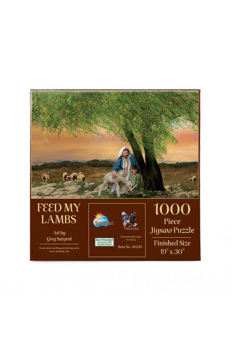 Sunsout Feed My Lambs 1000 piece Jigsaw Puzzle for Adults, Alternate, color, Multicolor