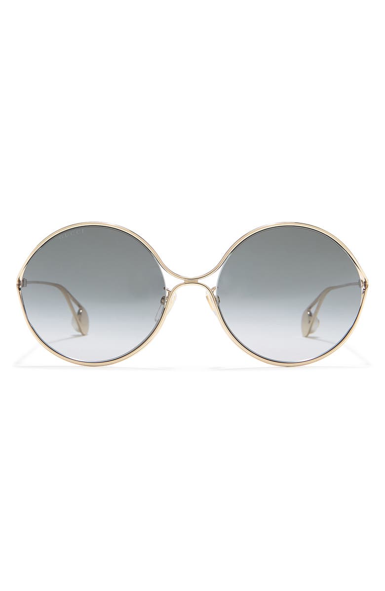 Gucci 60mm Round Sunglasses, Main, color,