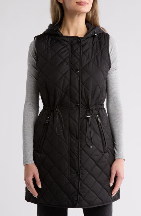 Diamond Quilt Anorak Vest