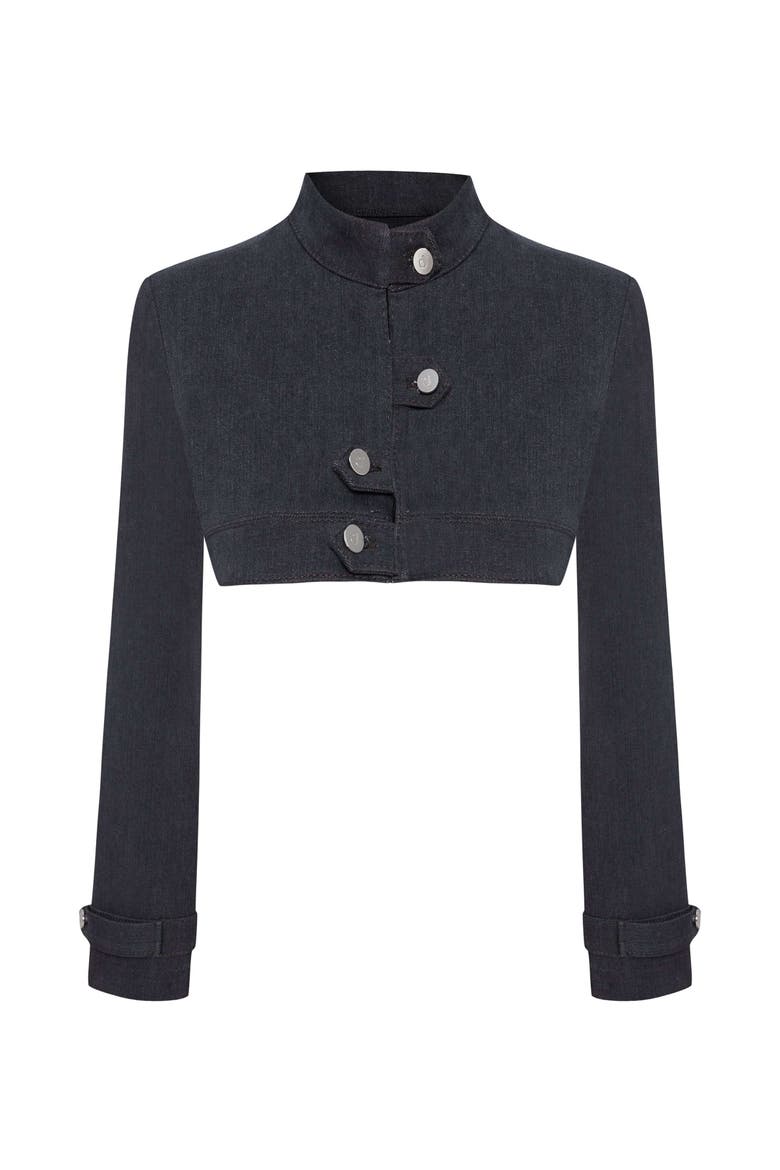 Dark Dreams Denim Jacket, Alternate, color, Navy