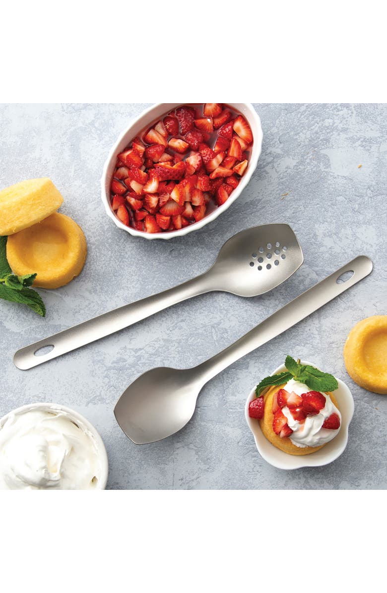Rada Cutlery Cook's Spoon Slotted, Alternate, color, Silver